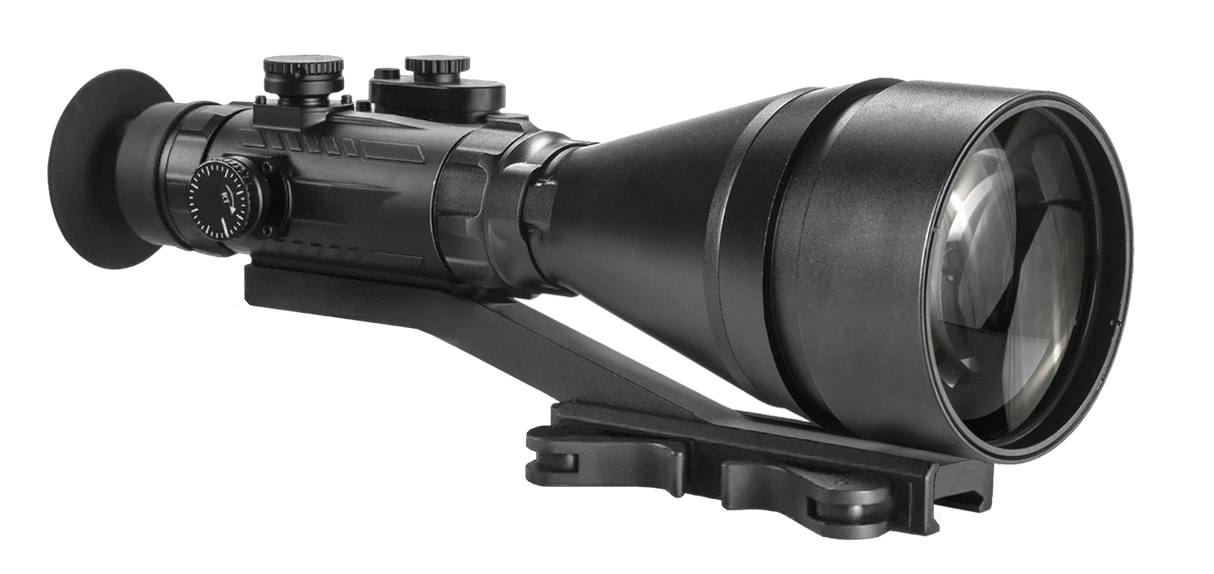 AGM Global Vision 15WP6623483111 Wolverine Pro-6 3AL1 Night Vision Riflescope Matte Black 6x100mm Gen 3 Auto Gated Level 1 Illuminated Red Chevron w/Ballistic Drop Reticle (Adjustable Projected Reticle)
