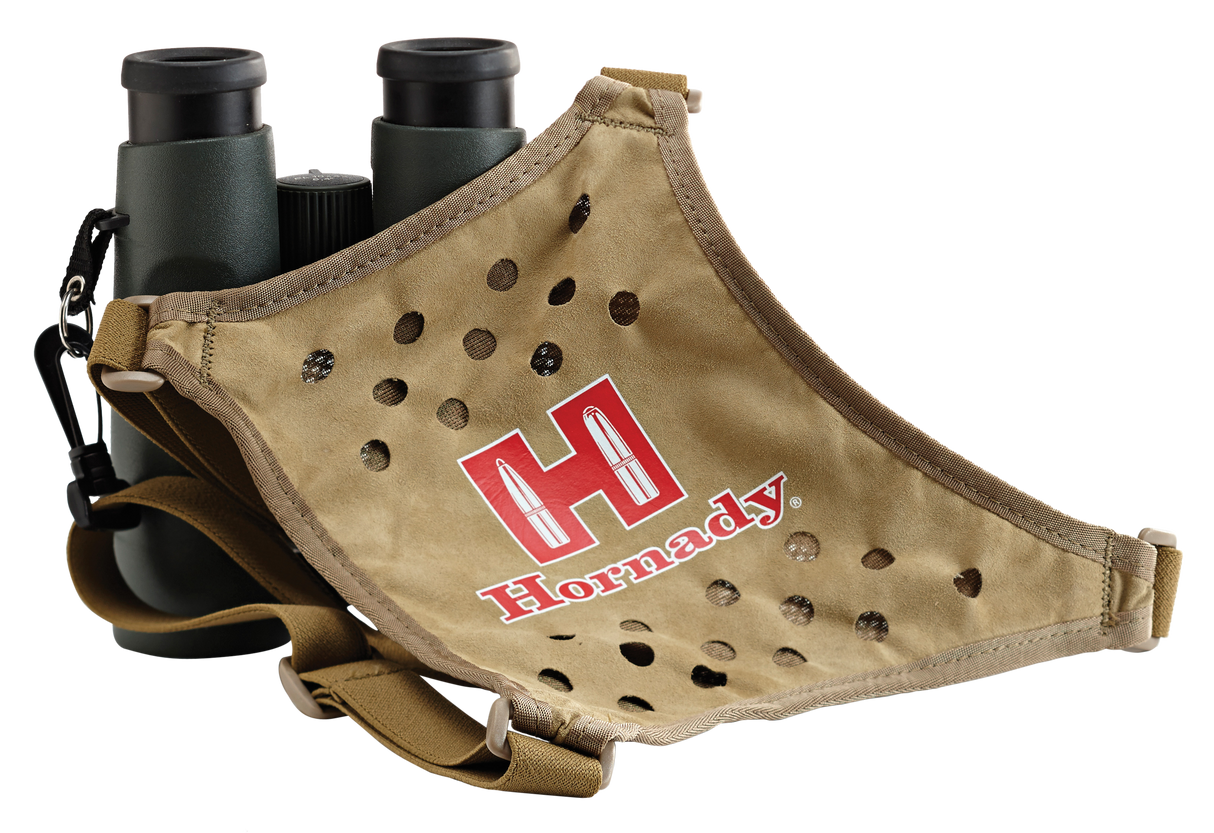 Hornady 99121 Binocular Harness Tan/Red Logo Elastic Straps