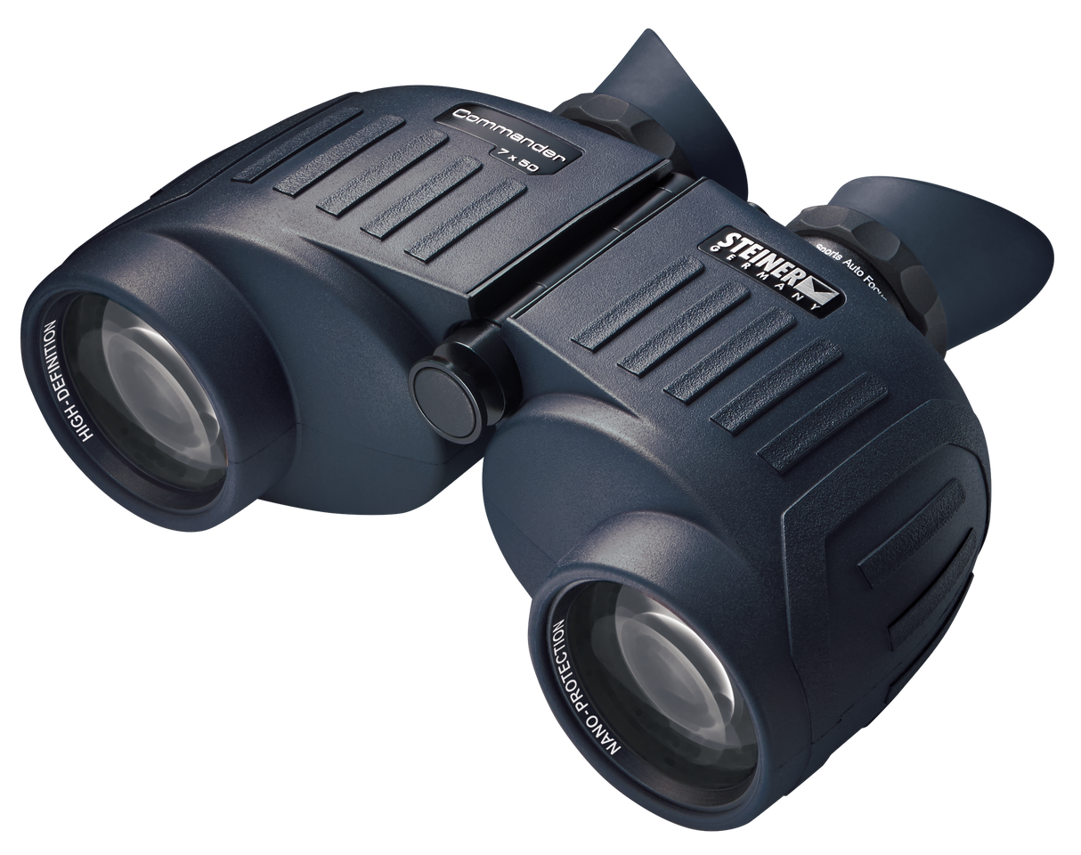 Steiner 2304 Commander 7x50mm Floating Prism Black Rubber Armor Makrolon