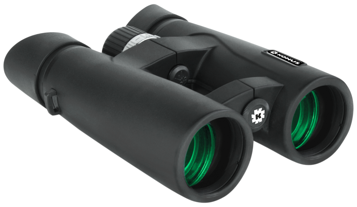 Konus 2270 8x42 Wide Angle, BAK-4 Prisms Reticle, Includes Removeable Glare Blocking Eyecups