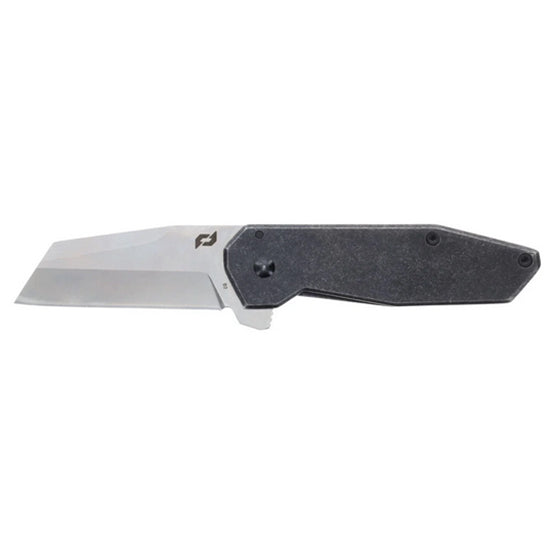 Schrade 1182277 Slyte Compact 2.40" Folding Plain Satin D2 Steel Blade 3.50" Dark Stonewash Stainless Steel Handle