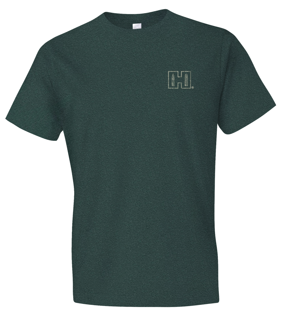 Hornady Gear 31791 Hornady T-Shirt Double Rocker Olive Heather Short Sleeve Small