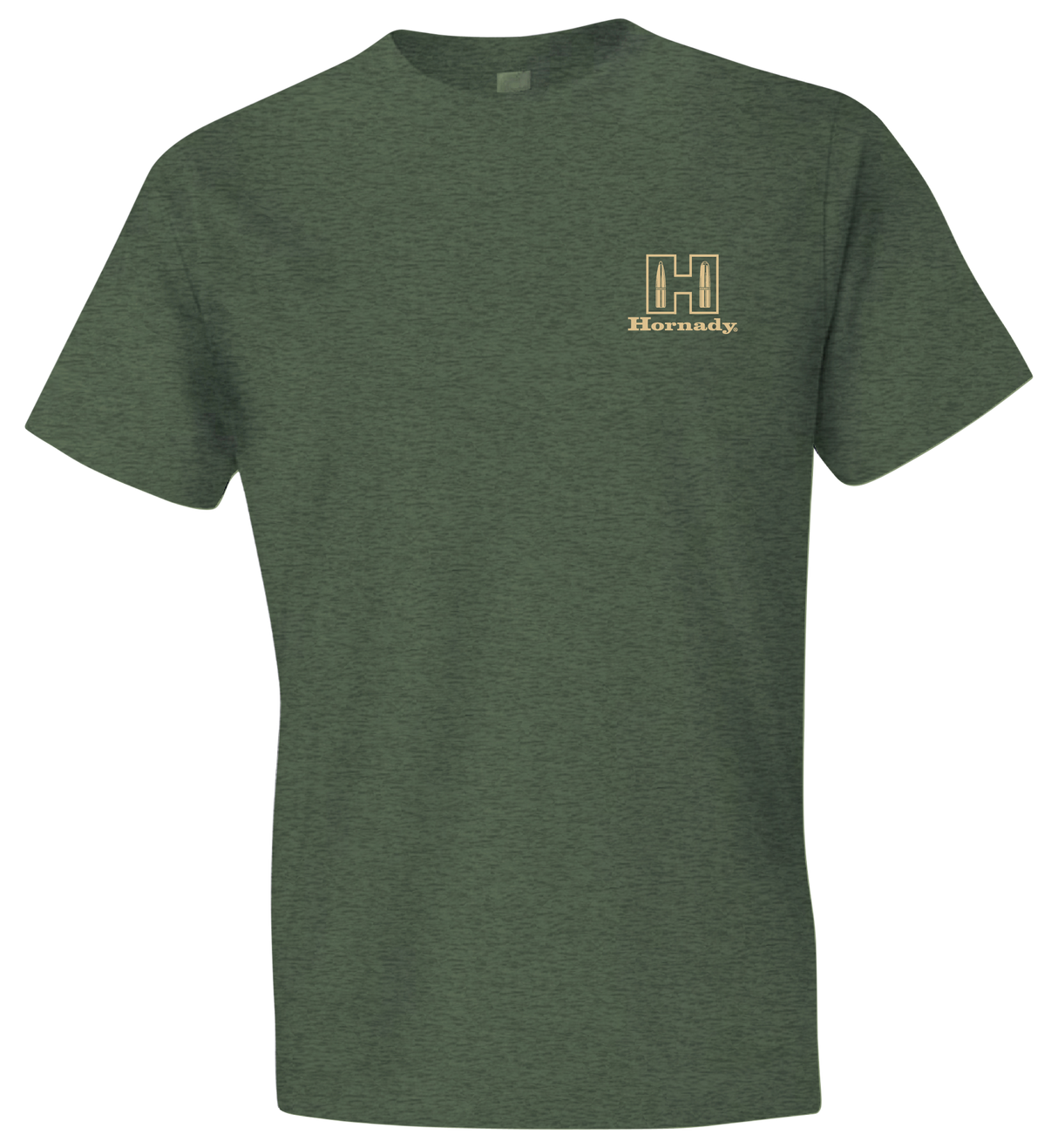 Hornady Gear 31433 Hornady T-Shirt Logo Stamp Military Green Short Sleeve Large