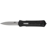 Smith & Wesson Knives 1181878 M&P3.50" Folding Dagger Plain Satin AUS-8A SS Blade 5.16" Black Includes Pocket Clip