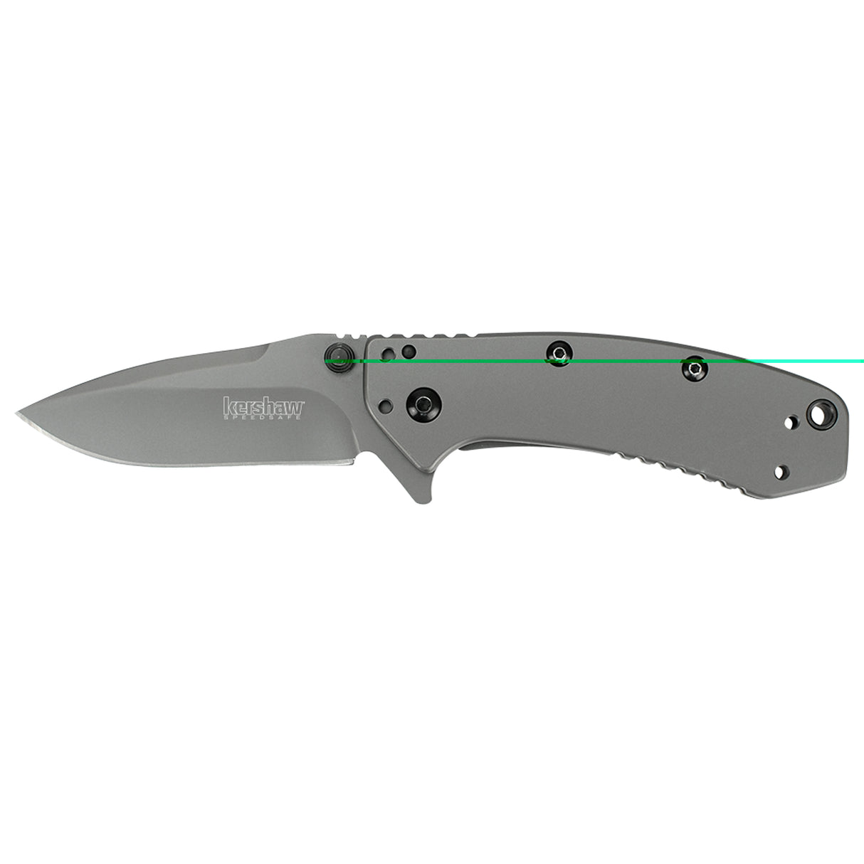 Kershaw 1555TI Cryo2.75" Folding Drop Point Plain Gray TiN 8Cr13MoV SS Blade Gray PVD Stainless Steel Handle Includes Pocket Clip