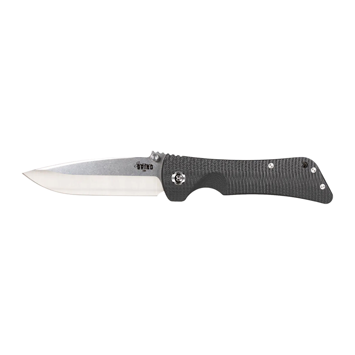 Southern Grind SG03030001 Bad Monkey4" Folding Drop Point Plain Satin 14C28N Steel Blade/ 5.25" Black G10 Handle Includes Pocket Clip