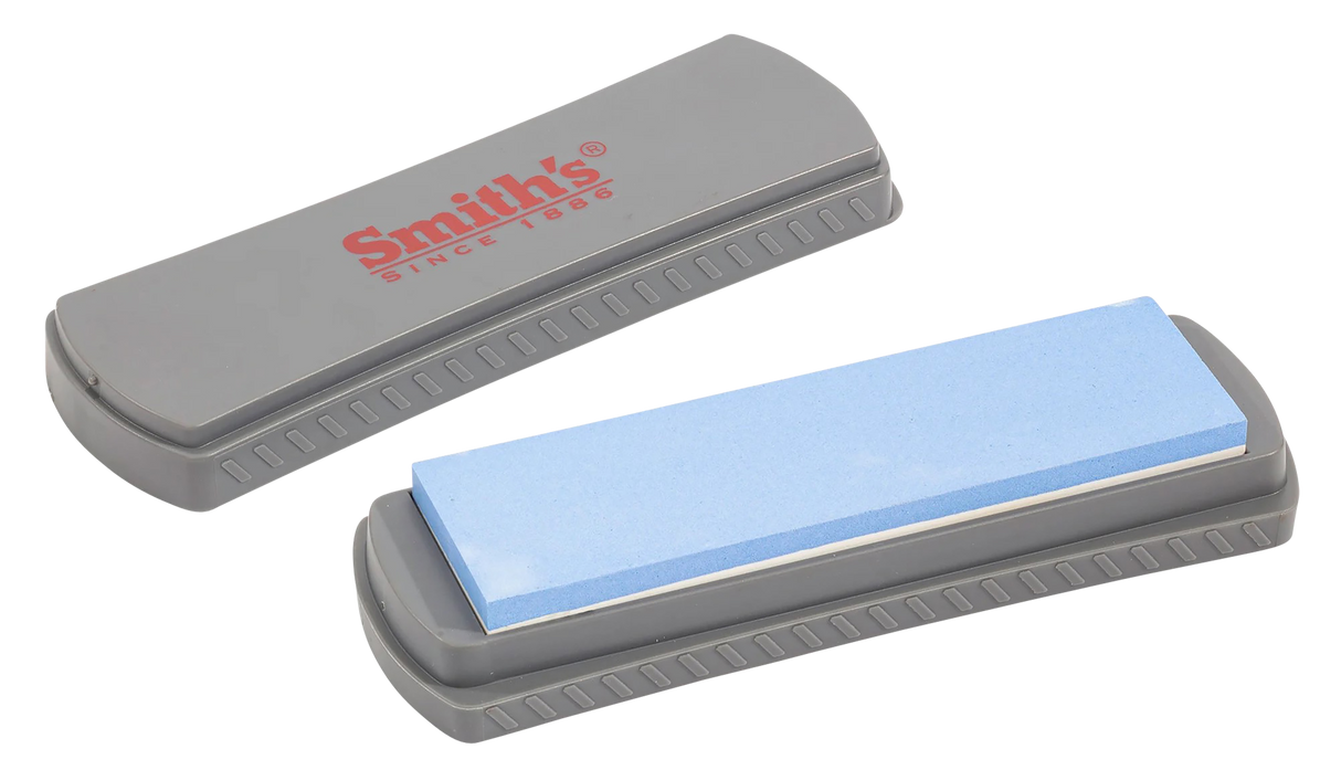 Smiths Products 51314 DualGrit Double-Sided Whetstone 6" Grit Sharpener Medium Gray