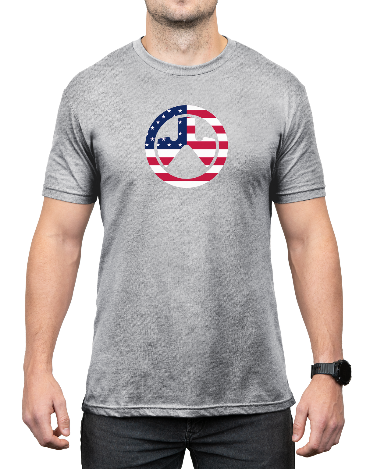 Magpul MAG12810302X Independence IconAthletic Gray Heather Cotton/Polyester Short Sleeve 2XL