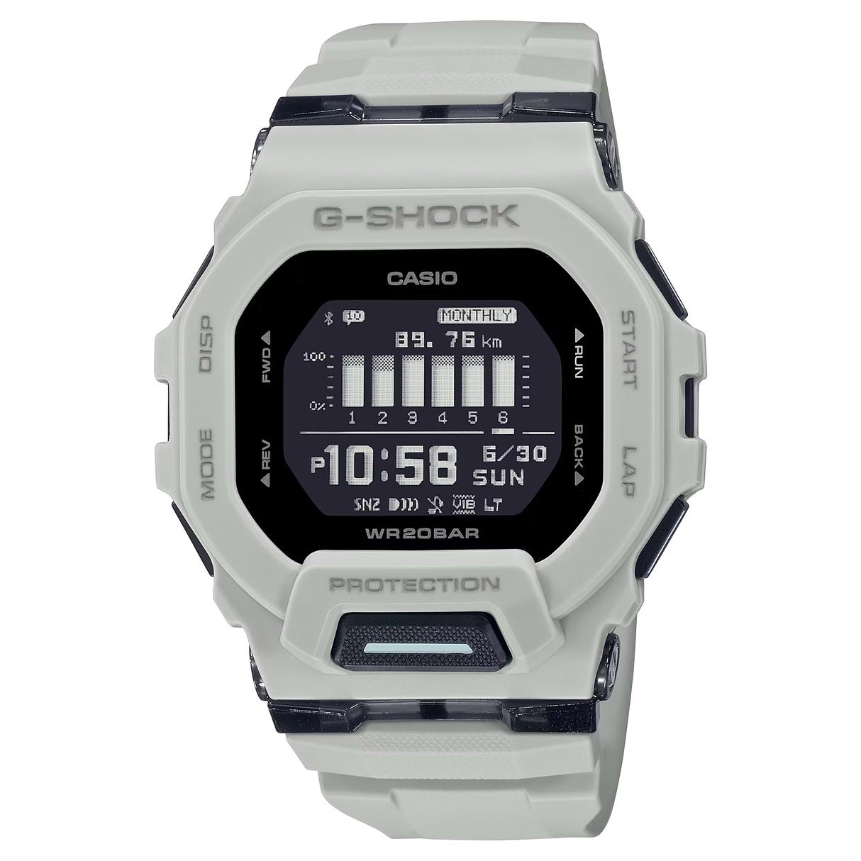 G-shock/vlc Distribution G-shock, Gshock Gbd200uu9 Tactical Move Step Tracker Wht