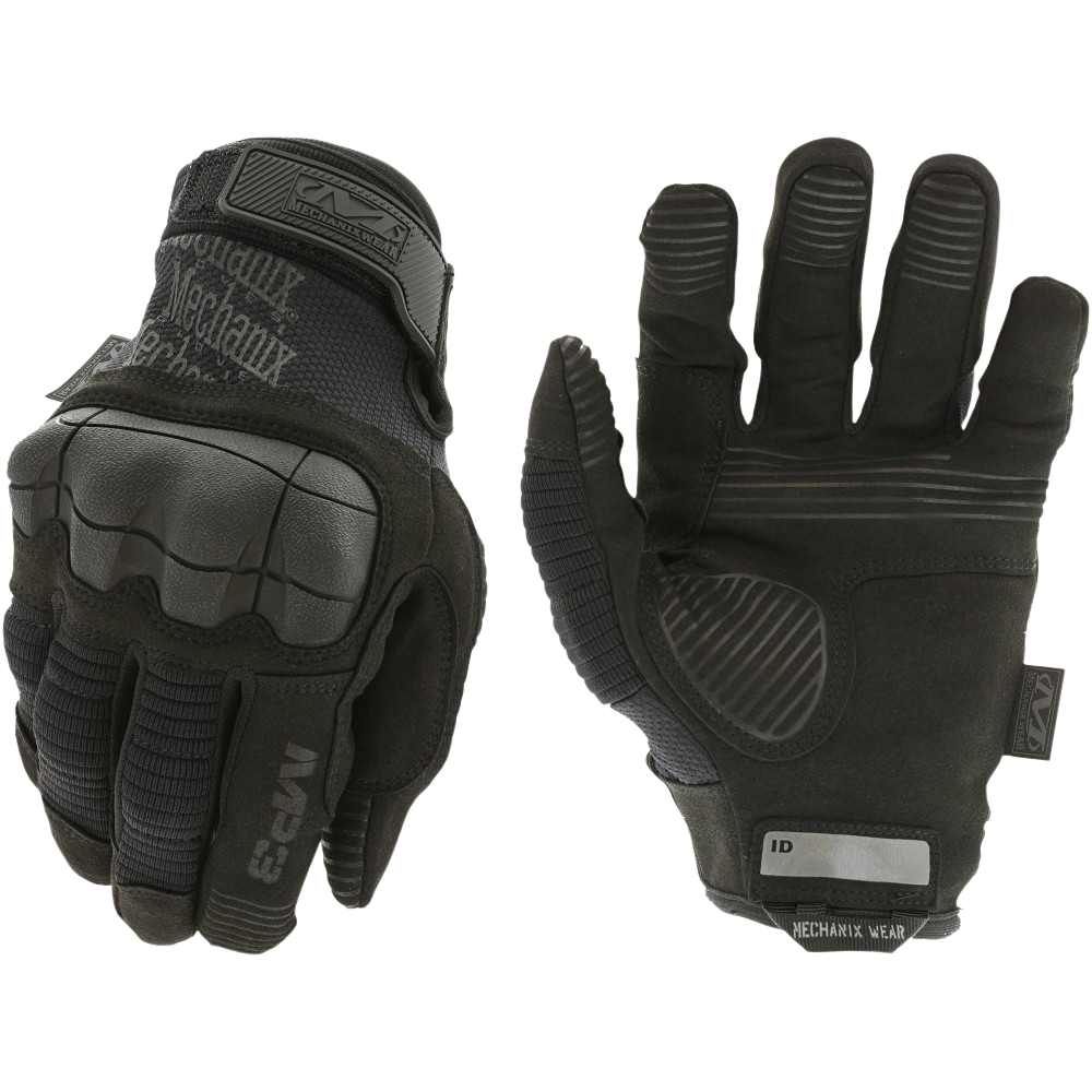 Mechanix Wear MP355008 M-Pact 3 Covert Black Synthetic Leather Small