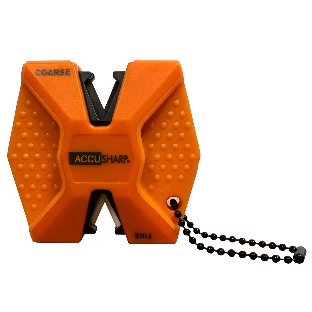 AccuSharp 344C 2-Step Knife Sharpener Hand Held Diamond Tungsten Carbide Sharpener Coarse/Fine Blaze Orange