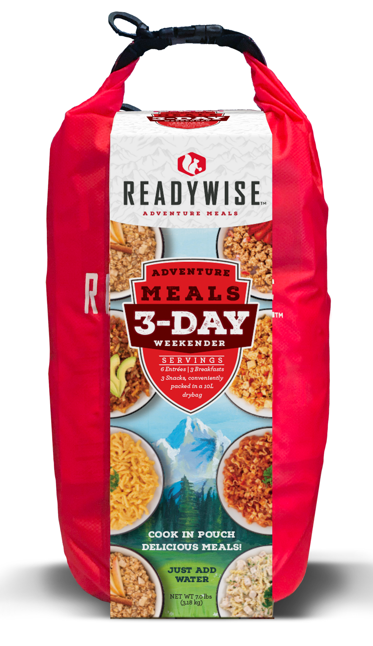 ReadyWise 3 Day Adventure Freeze Dried Food Kit with Dry Bag