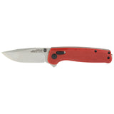 S.O.G SOGTM1023CP Terminus XR 2.95" Folding Clip Point Plain Stonewashed D2 Steel Blade Crimson Textured G10 Handle Includes Pocket Clip