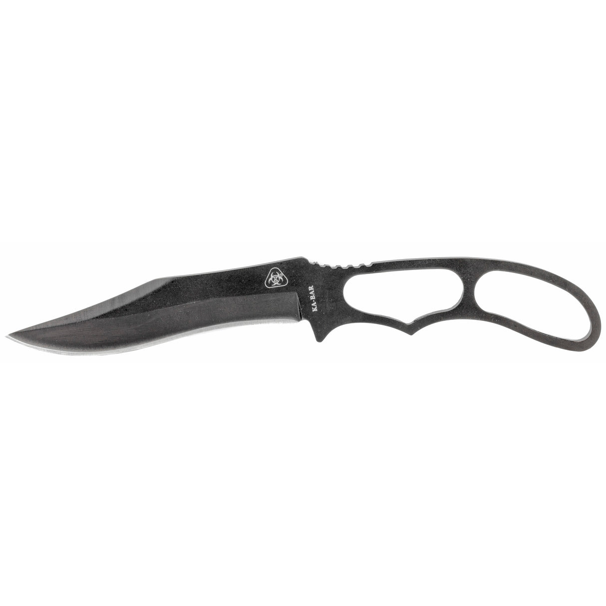 KA-BAR Acheron Skeleton Fixed Blade Knife 3.125" Black Drop Point Blade, Black Skeleton Handle