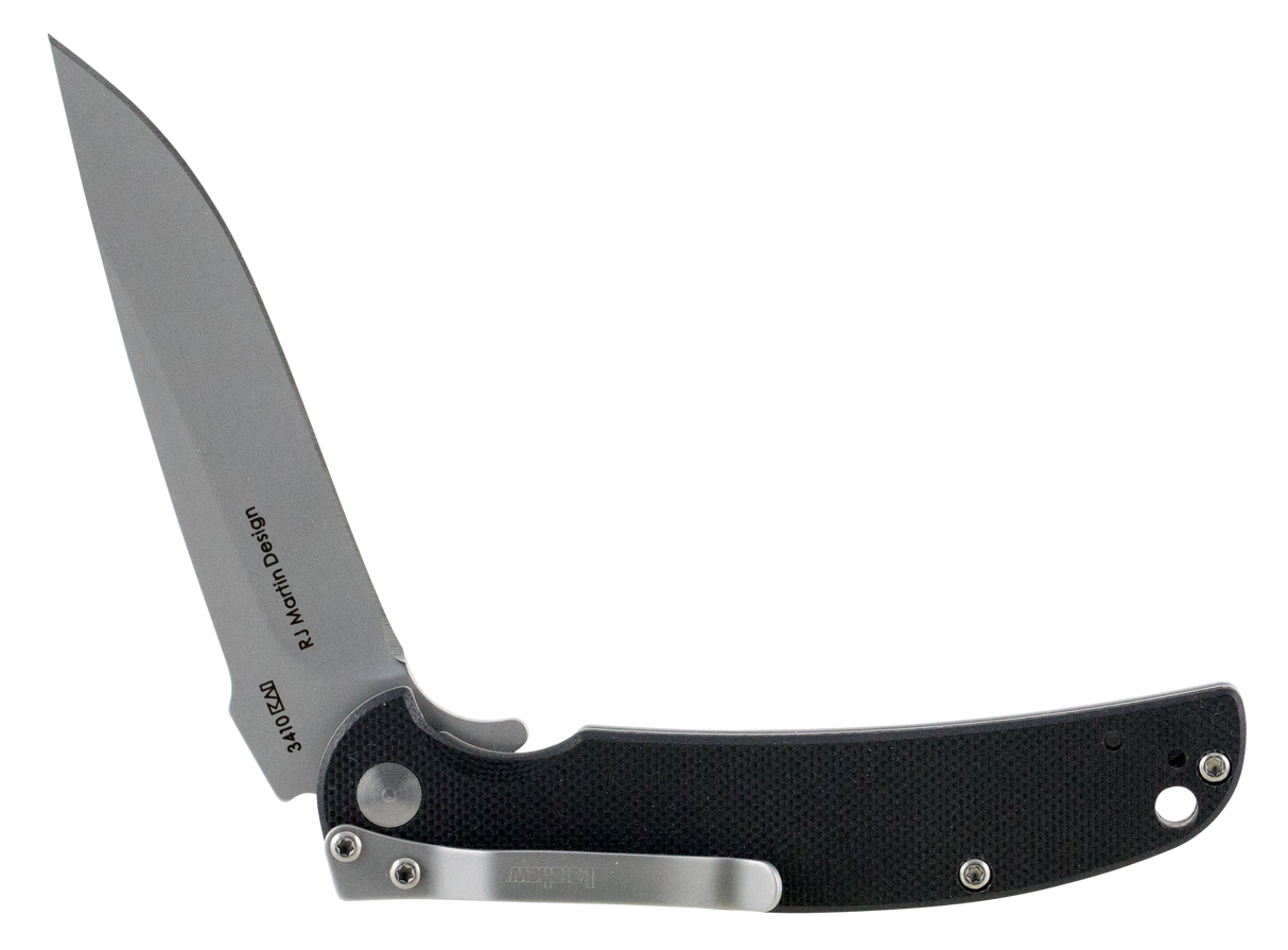 Kershaw 3410 Chill3.10" Folding Drop Point Plain Bead Blasted 8Cr13MoV SS Blade Black G10 Handle Includes Pocket Clip