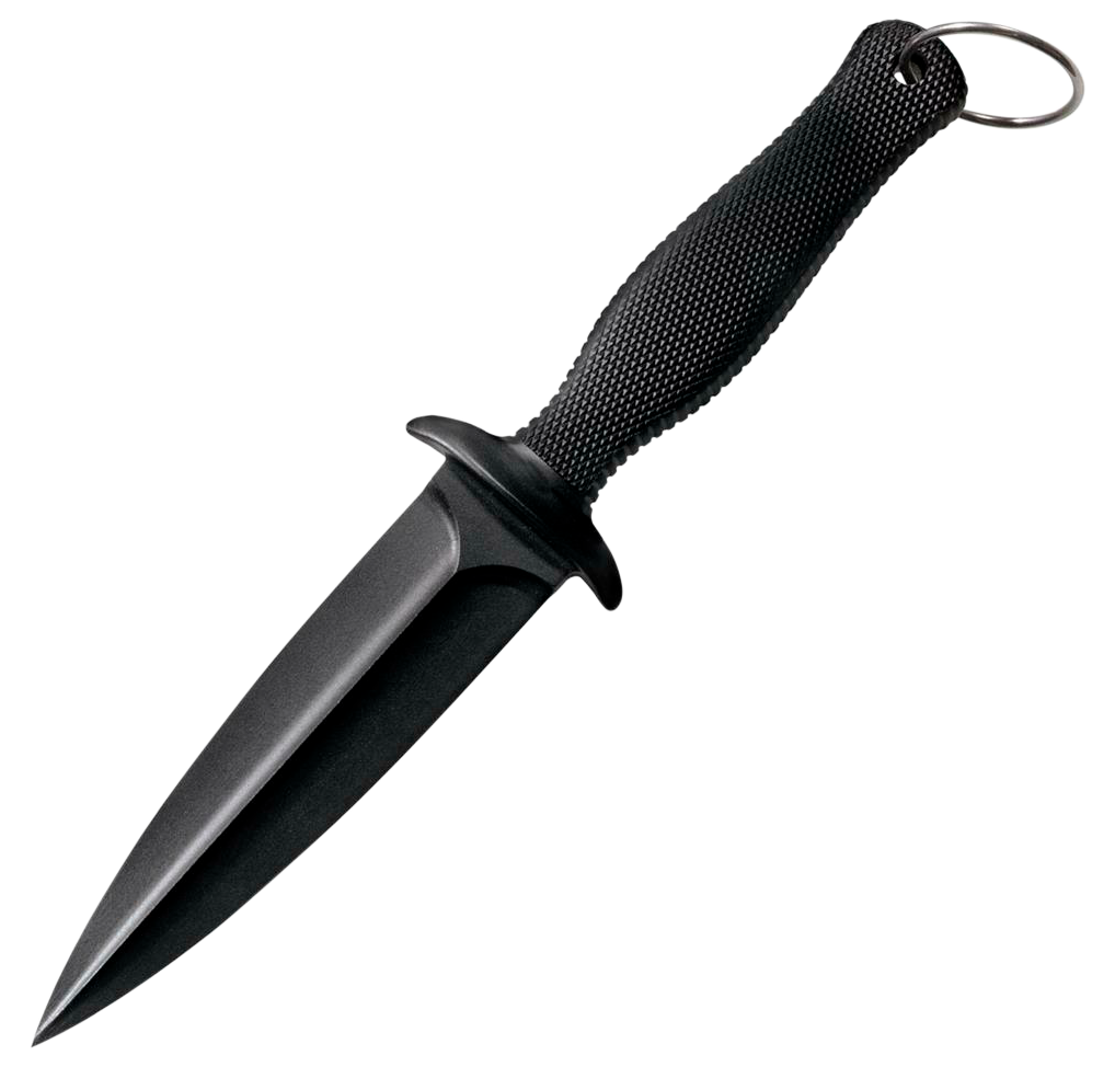 Cold Steel CS92FBA FGX Boot Blade II 5" Fixed Plain Black Griv-Ex Blade/Black Checkered Kray-Ex Handle