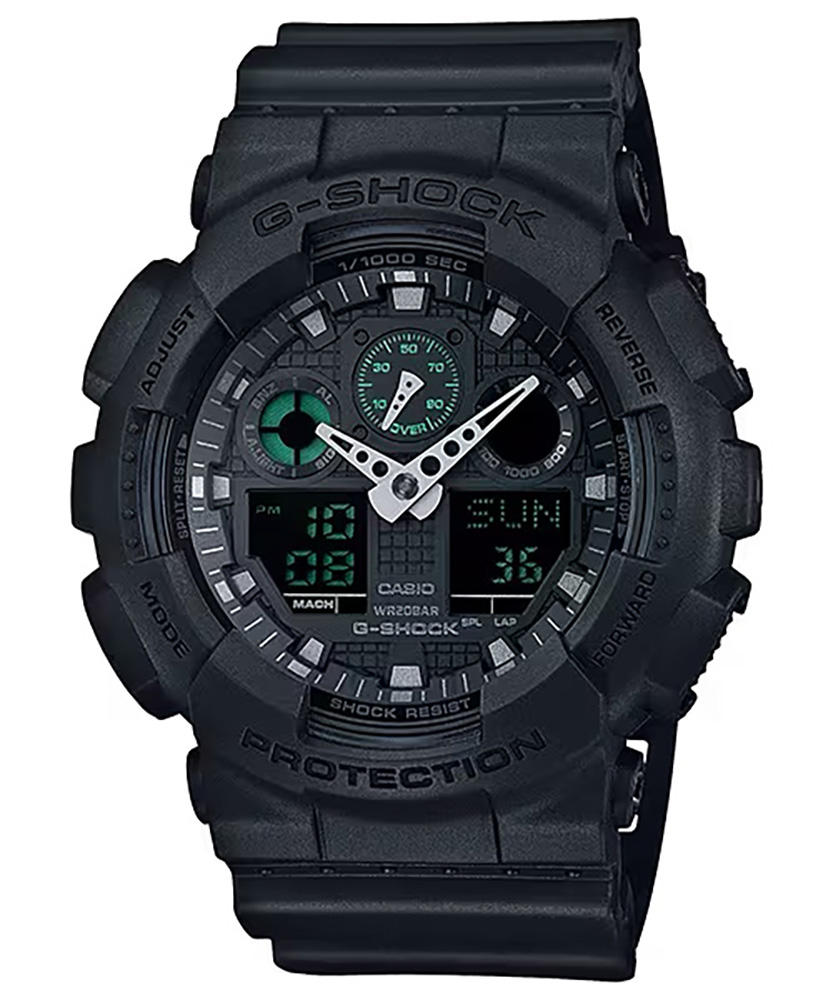 G-shock/vlc Distribution G-shock, Gshock Ga100mb1acr Tactical Xl Blk