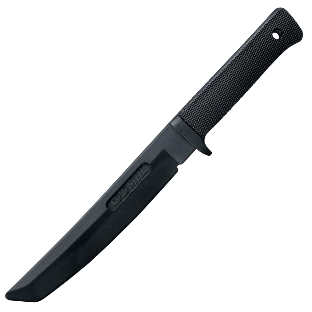 Cold Steel CS92R13RT Recon Rubber Trainer 7" Fixed Tanto Plain Black Santoprene