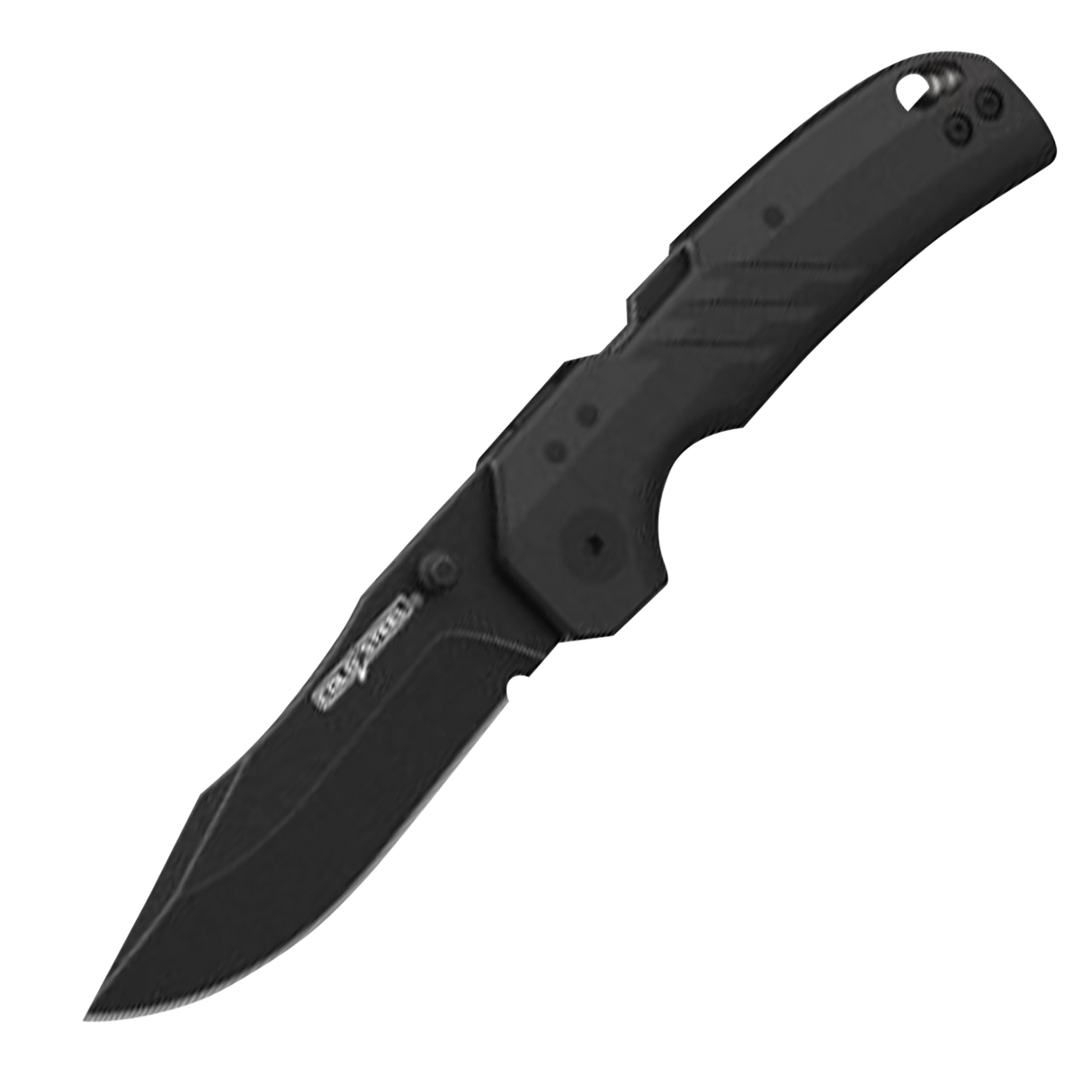 Cold Steel CSFL30DPLC10B Engage3" Folding Clip Point Plain Black PVD Stonewashed AUS-10A SS Blade/4.11" Black GFN Handle Includes Belt Clip