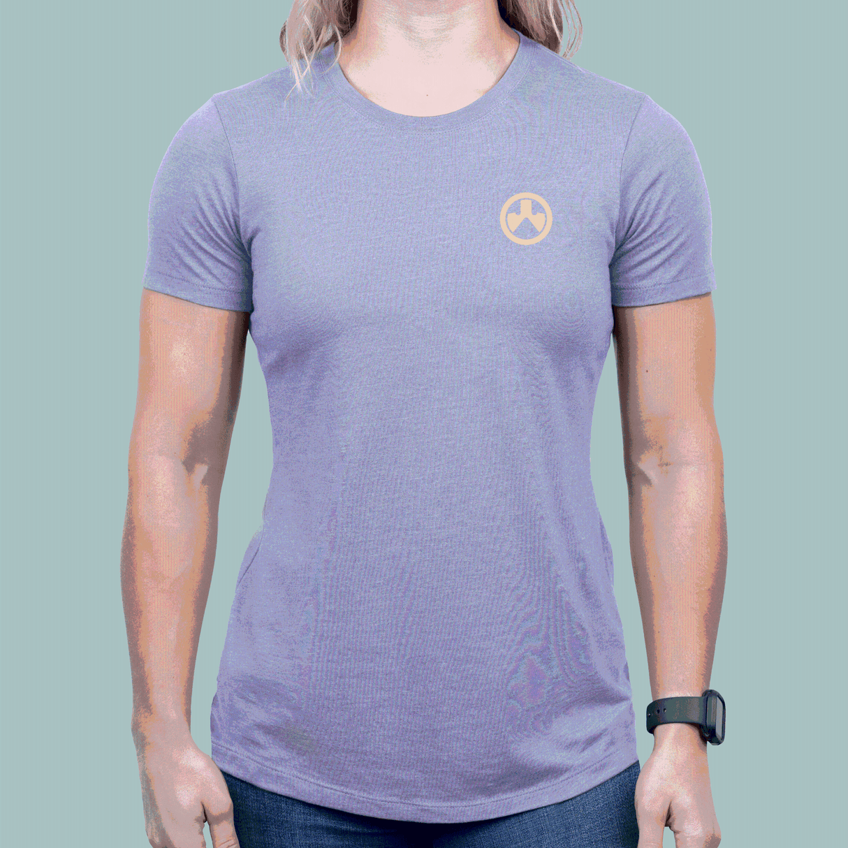 Magpul MAG1341-530-L Prickly Pear Women's Orchid Heather Cotton/Polyester Short Sleeve Large