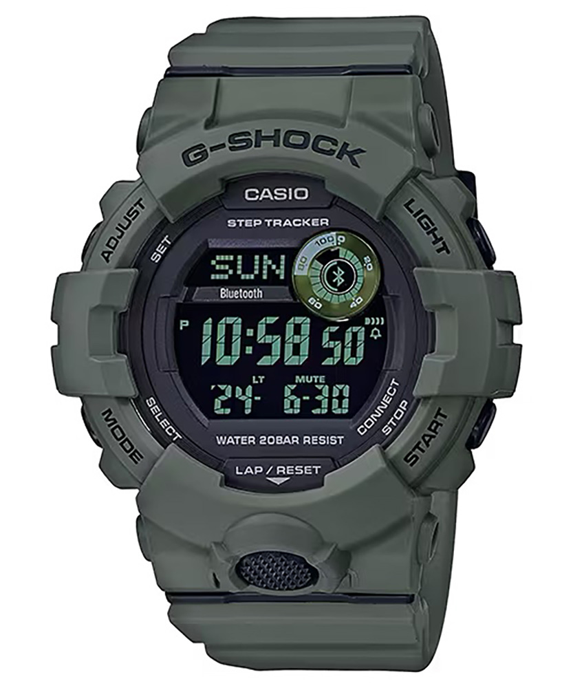 G-shock/vlc Distribution G-shock, Gshock Gbd800uc3 Tactical Move Power Trnr Grn