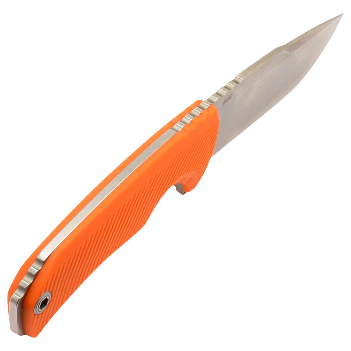 S.O.G SOG17060343 Tellus FX 4.20" Fixed Clip Point Plain Stonewashed Cryo 440C SS Blade/ Blaze Orange Textured GRN Handle