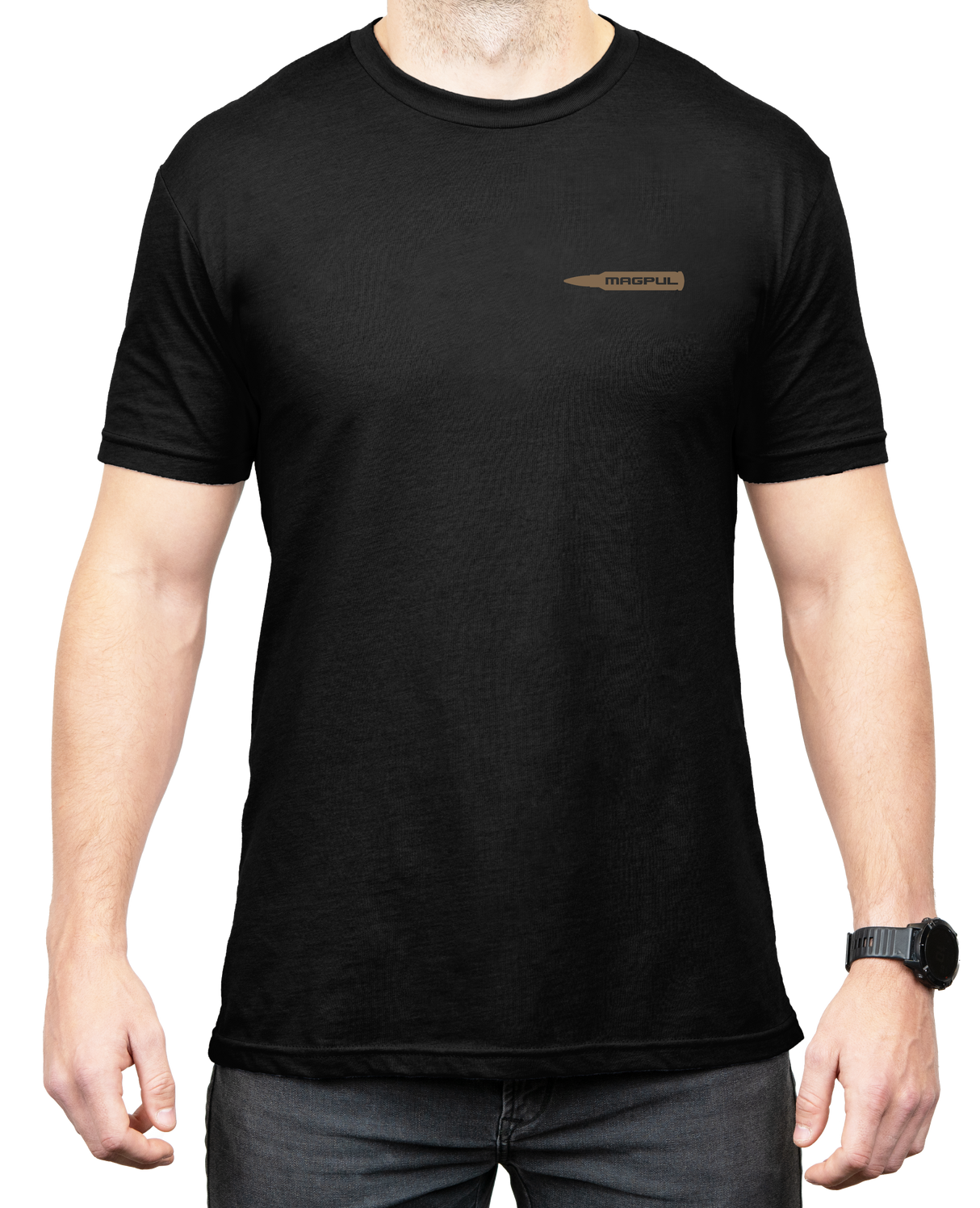 Magpul MAG1267001S Smooth & MildBlack Cotton Short Sleeve Small