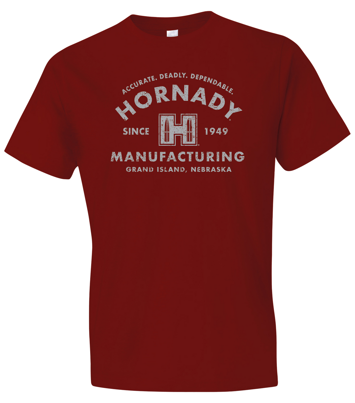 Hornady Gear 31423 Hornady T-ShirtCardinal Short Sleeve Large