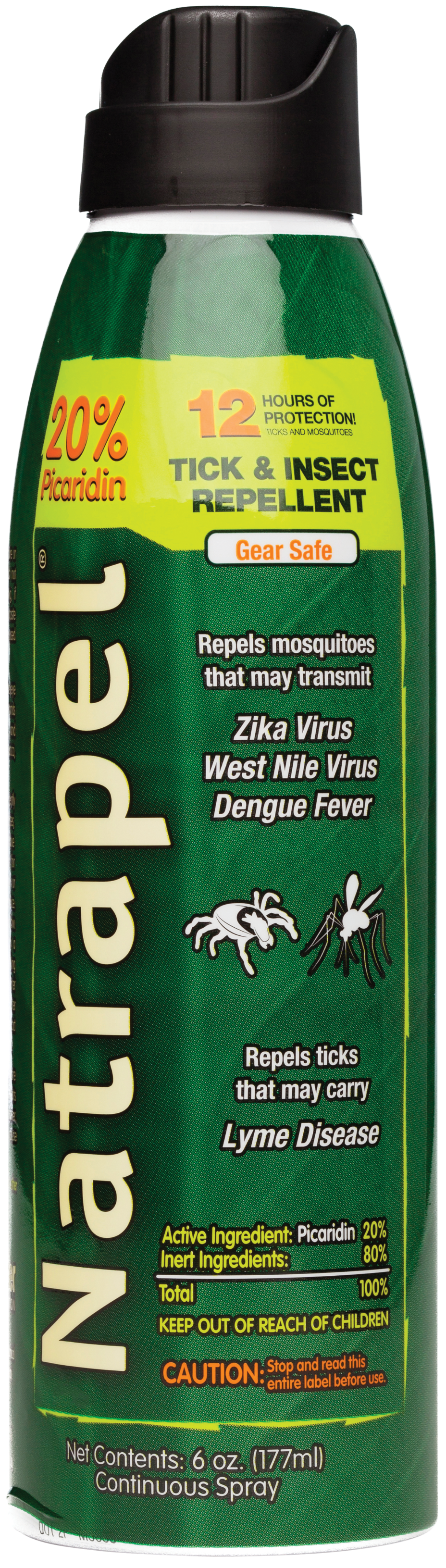 Natrapel 00066878 Picaridin Insect Repellent 6 oz Aerosol Repels Ticks & Biting Insects Effective Up to 12 hrs