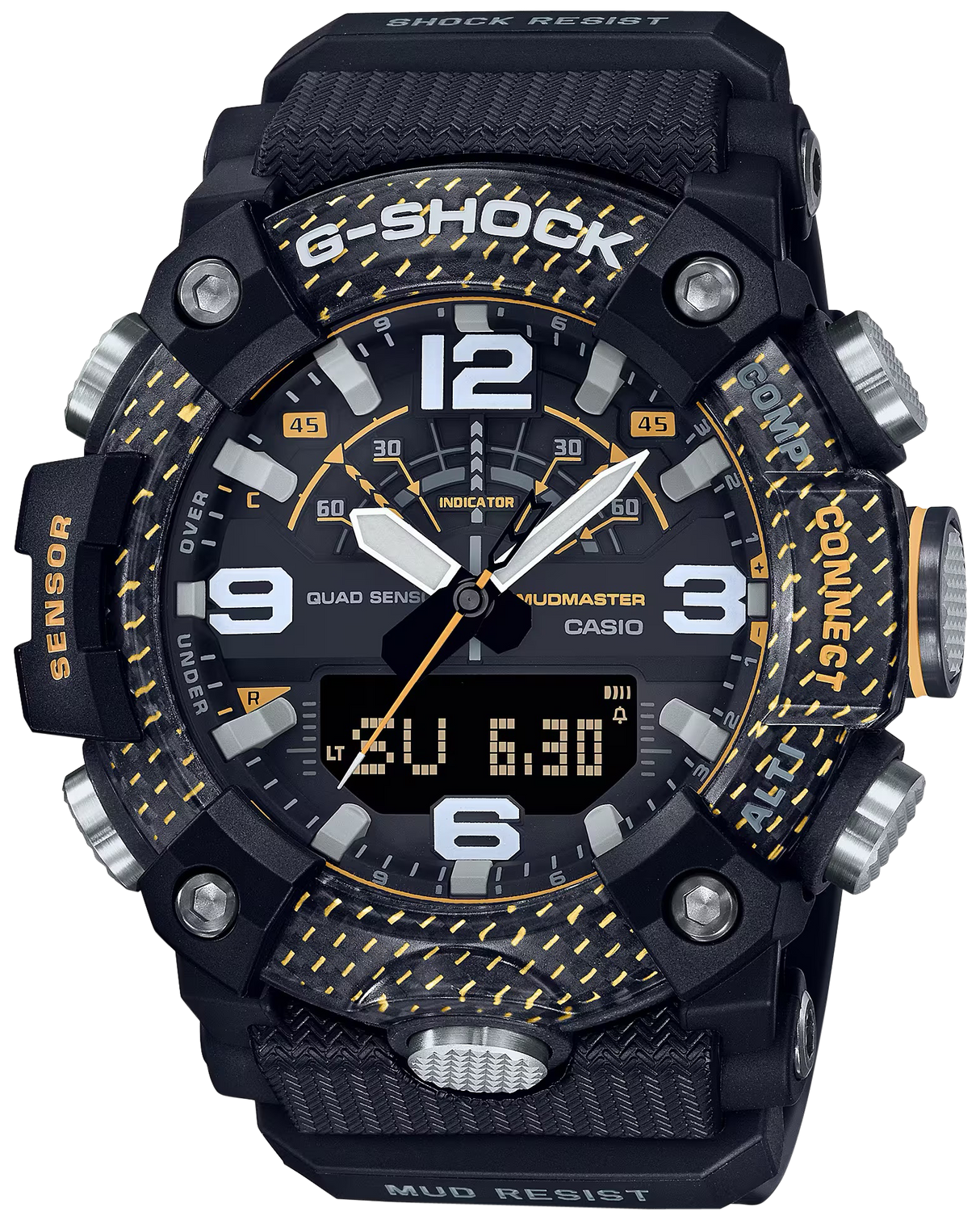 G-shock/vlc Distribution G-shock, Gshock Ggb100y1 Tactical Mudmaster Blk/yel