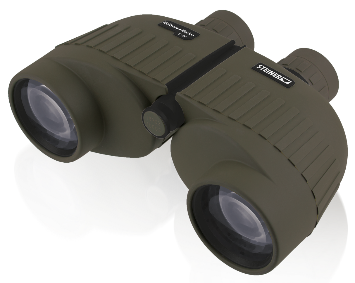 Steiner 7x50 Military Marine Binocular Green, Porro Prism