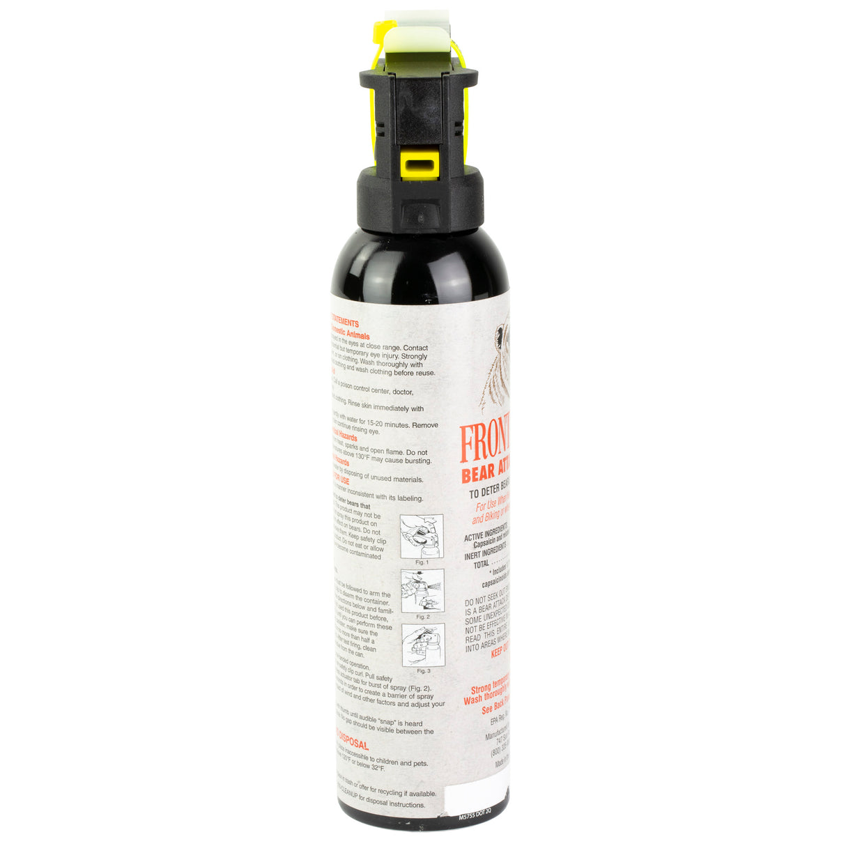 Sabre FBAD03 Frontiersman Bear Spray Effective 30 ft 7.90 oz Aerosol Repels Bears