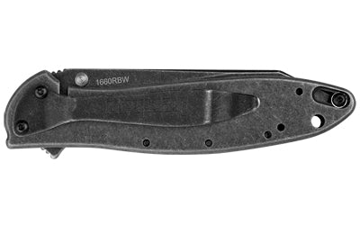 Kershaw RANDOM LEEK-BLACKWASH, Folding Knife, Plai