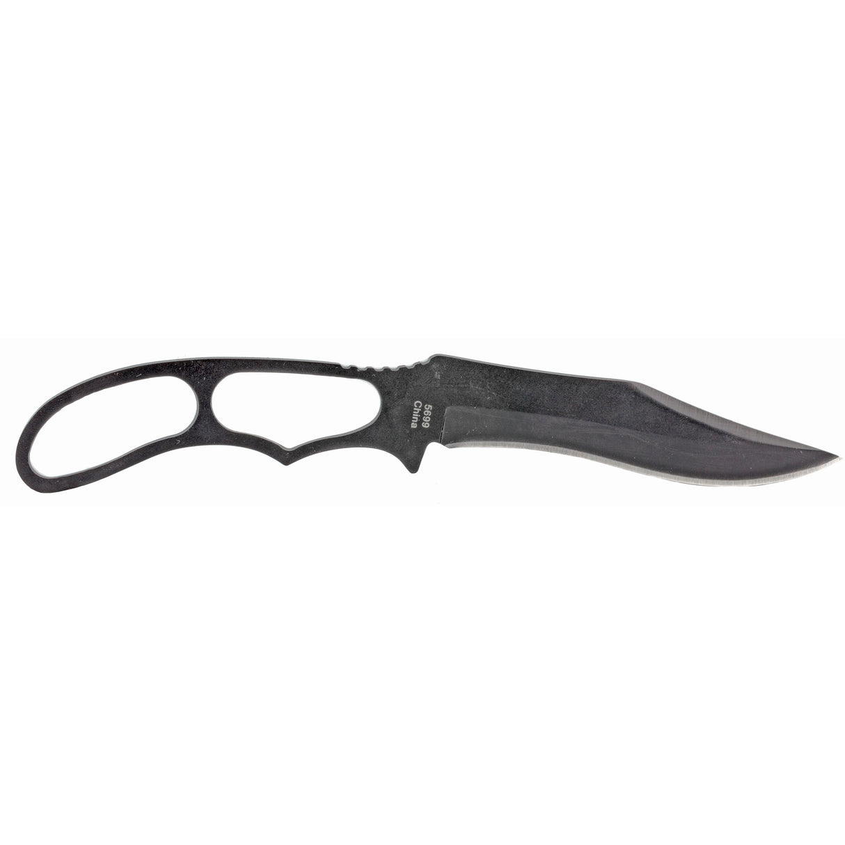 KA-BAR Acheron Skeleton Fixed Blade Knife 3.125" Black Drop Point Blade, Black Skeleton Handle