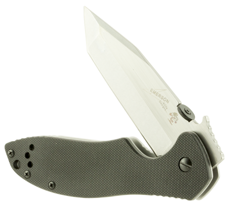 Kershaw 6034T CQC 7K 3.25" Folding American Tanto Plain Satin/Stonewashed 8Cr14MoV SS Blade Bead Blasted/Black G10/SS Handle Includes Pocket Clip