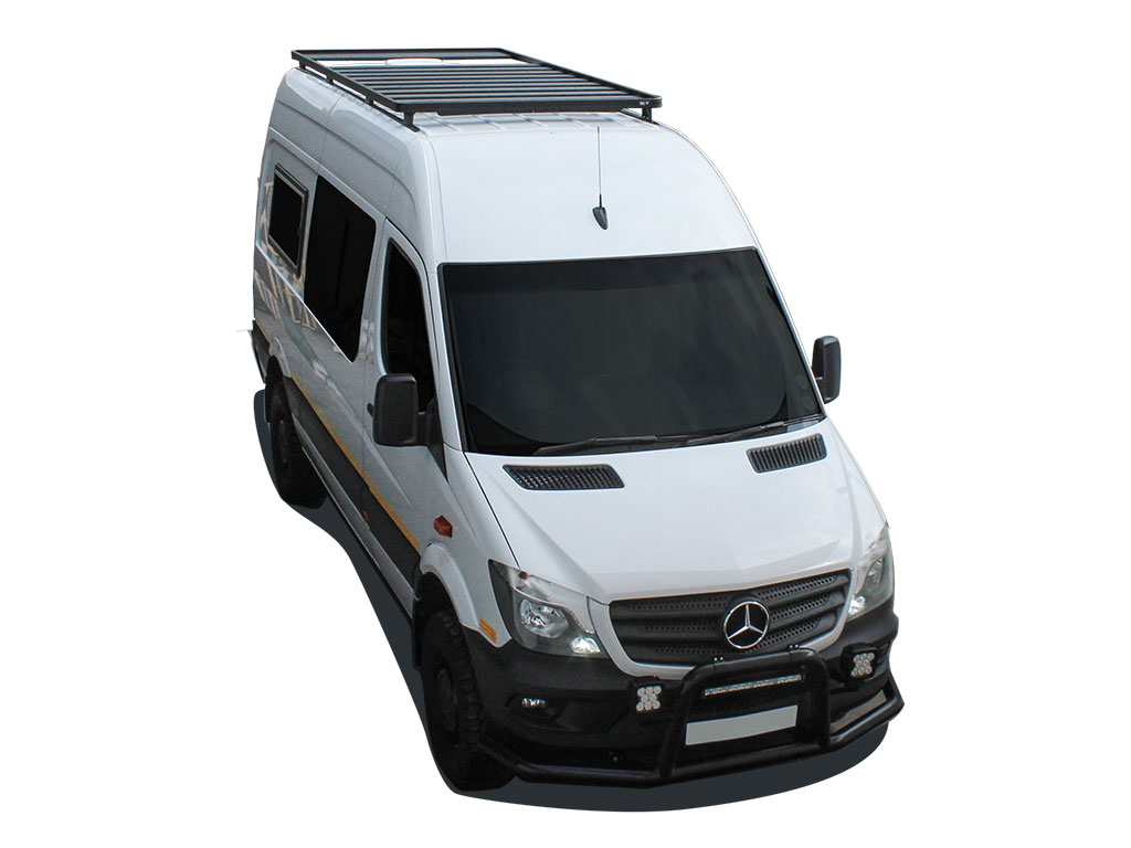 Mercedes Benz Sprinter 144in-170in - L2-L3 - MWB-LWB Wheelbase w-OEM Tracks (2006-Current) Slimline II Roof Rack Kit - Tall